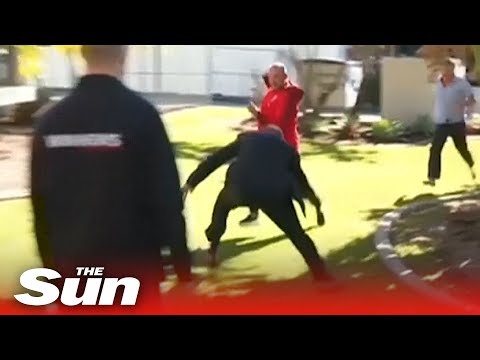 Le détective Daren Edwards interrompu durant une interview pour arrêter un fuyard Le détective Daren Edwards interrompu durant une interview pour arrêter un fuyard