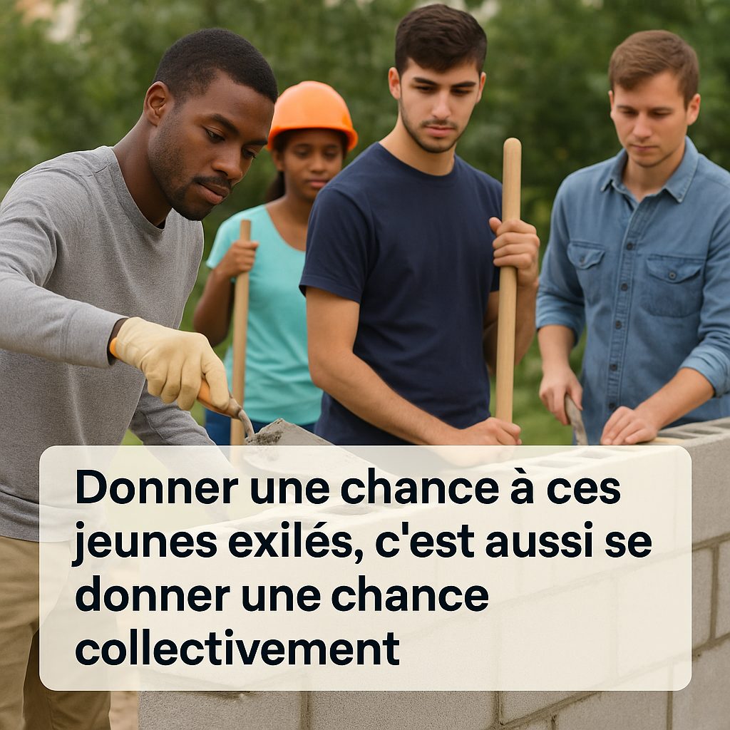 Young exiles Marseille integration workforce opportunities social inclusion France migrants hope future